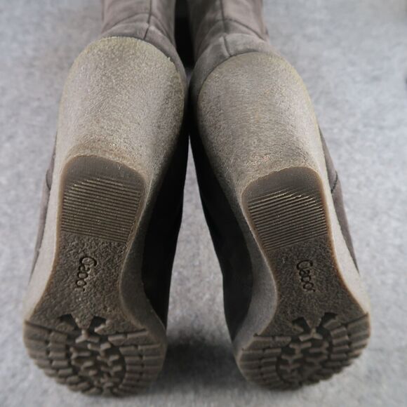 Gabor Shoes Womens 10 Wedge Boots Suede Knee High Zip Fashion Rinkata Patchwork - Picture 10 of 16